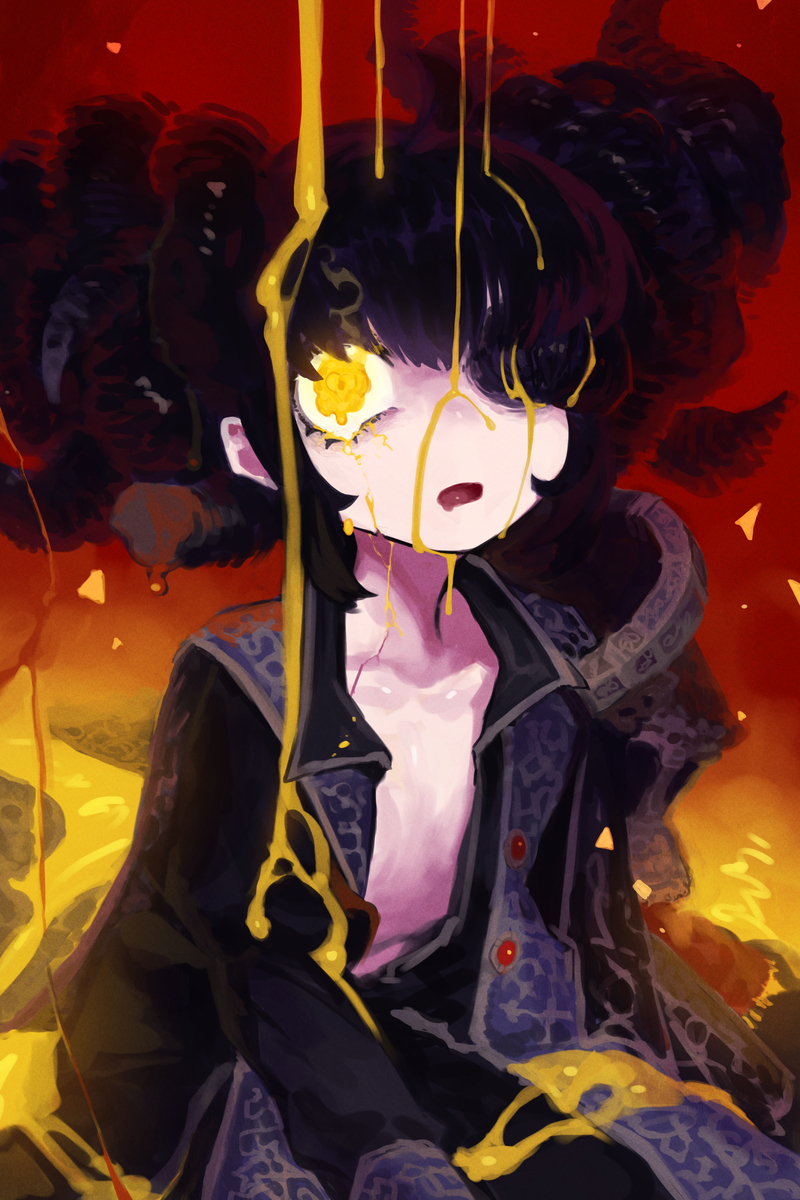 This is a pixiv picture whose title is 壊れたモーグちゃん.
