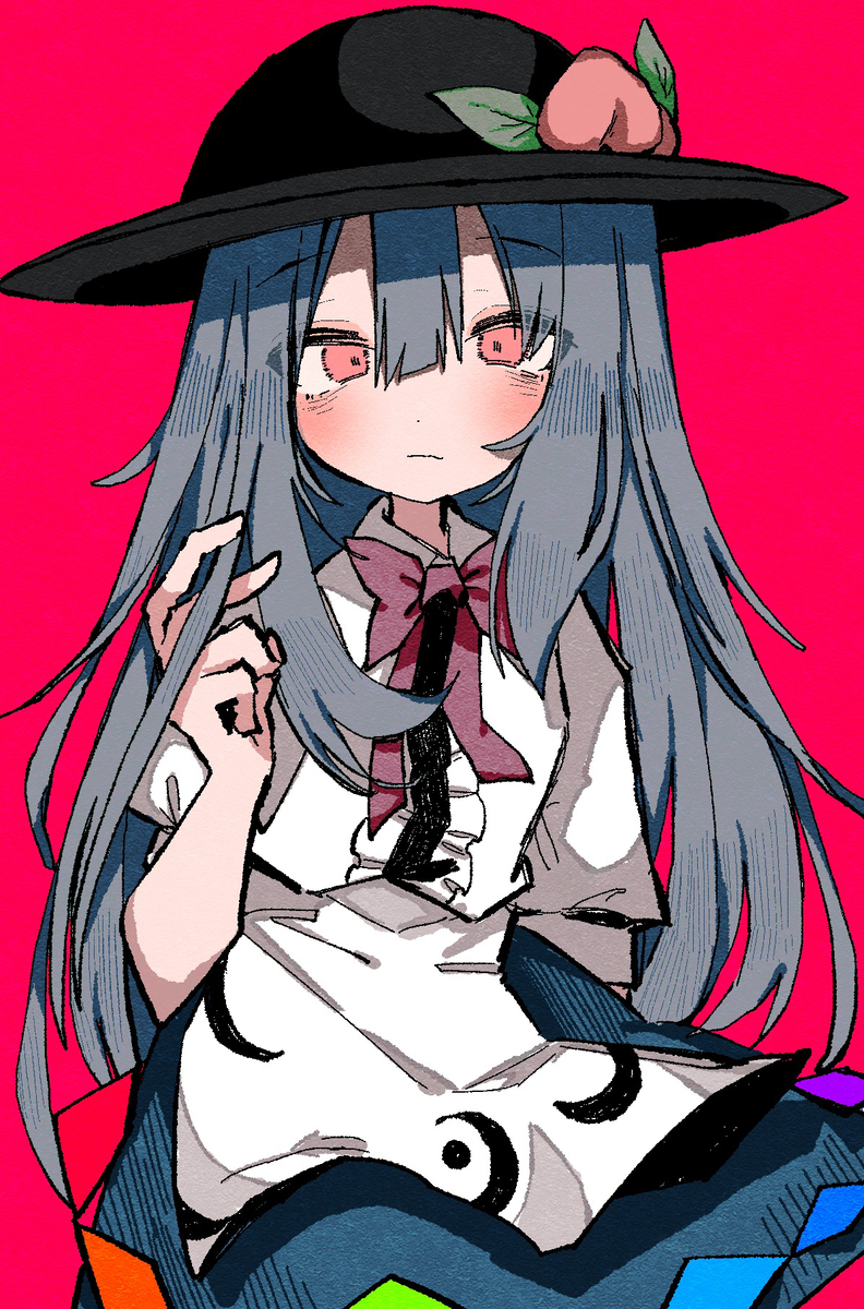 This is a pixiv picture whose title is skeb納品  比那名居天子.