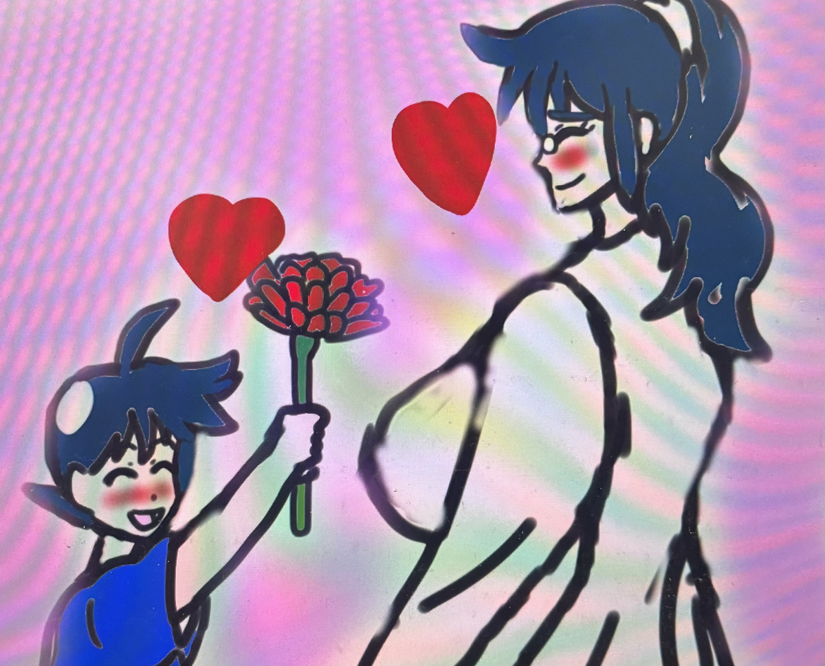 This is a pixiv picture whose title is 仲良し親子・冬樹&秋さん❤️❤️.