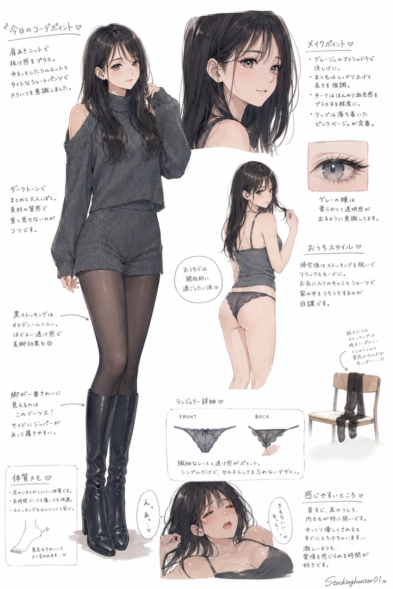 This is a pixiv picture whose title is 早見美玖 LOOKBOOK  1 ♡.