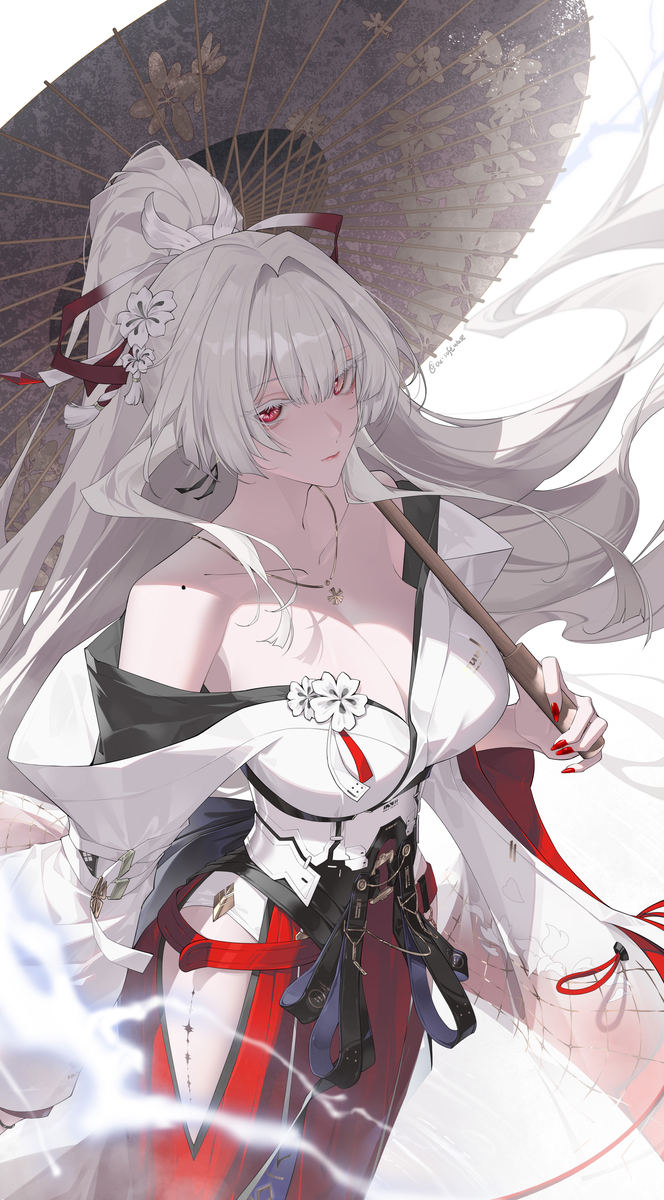 This is a pixiv picture whose title is 绯雪.