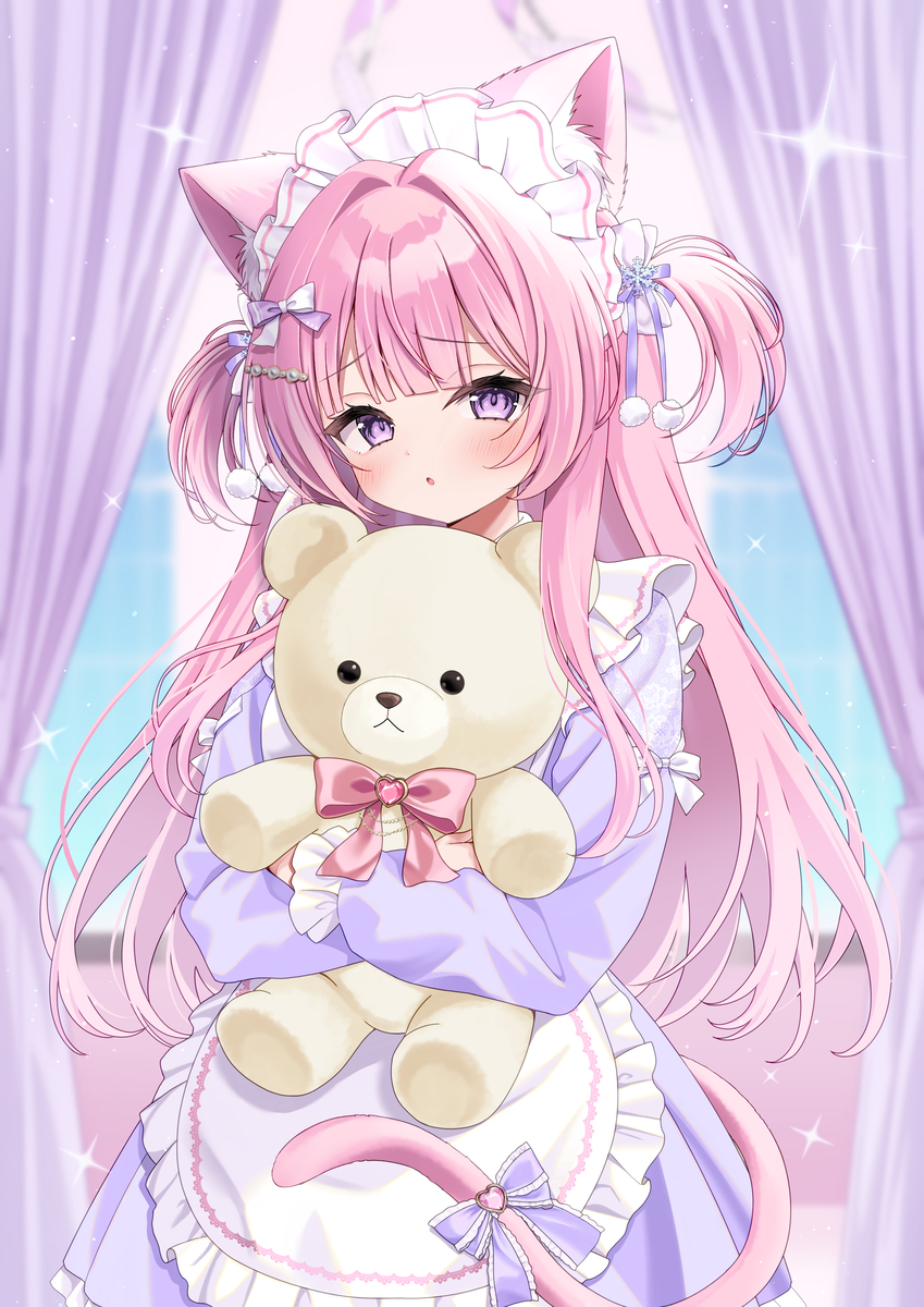 This is a pixiv picture whose title is ご主人様が帰ってくるの、この子と大人しく待ってます･･･.