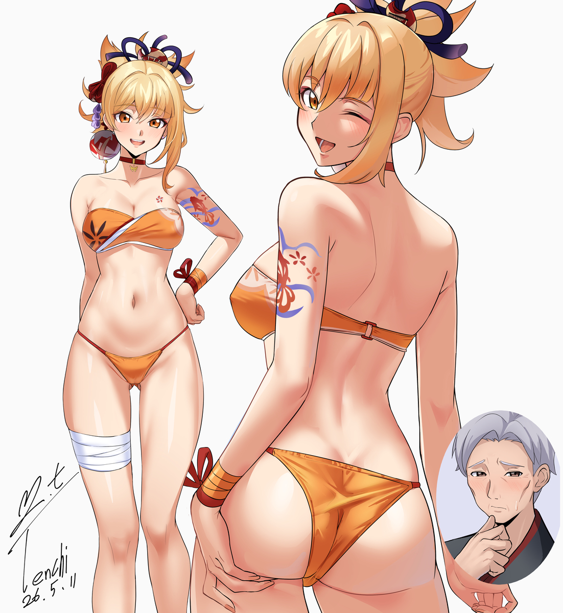 This is a pixiv picture whose title is [リクエスト]原神 - 宵宮.