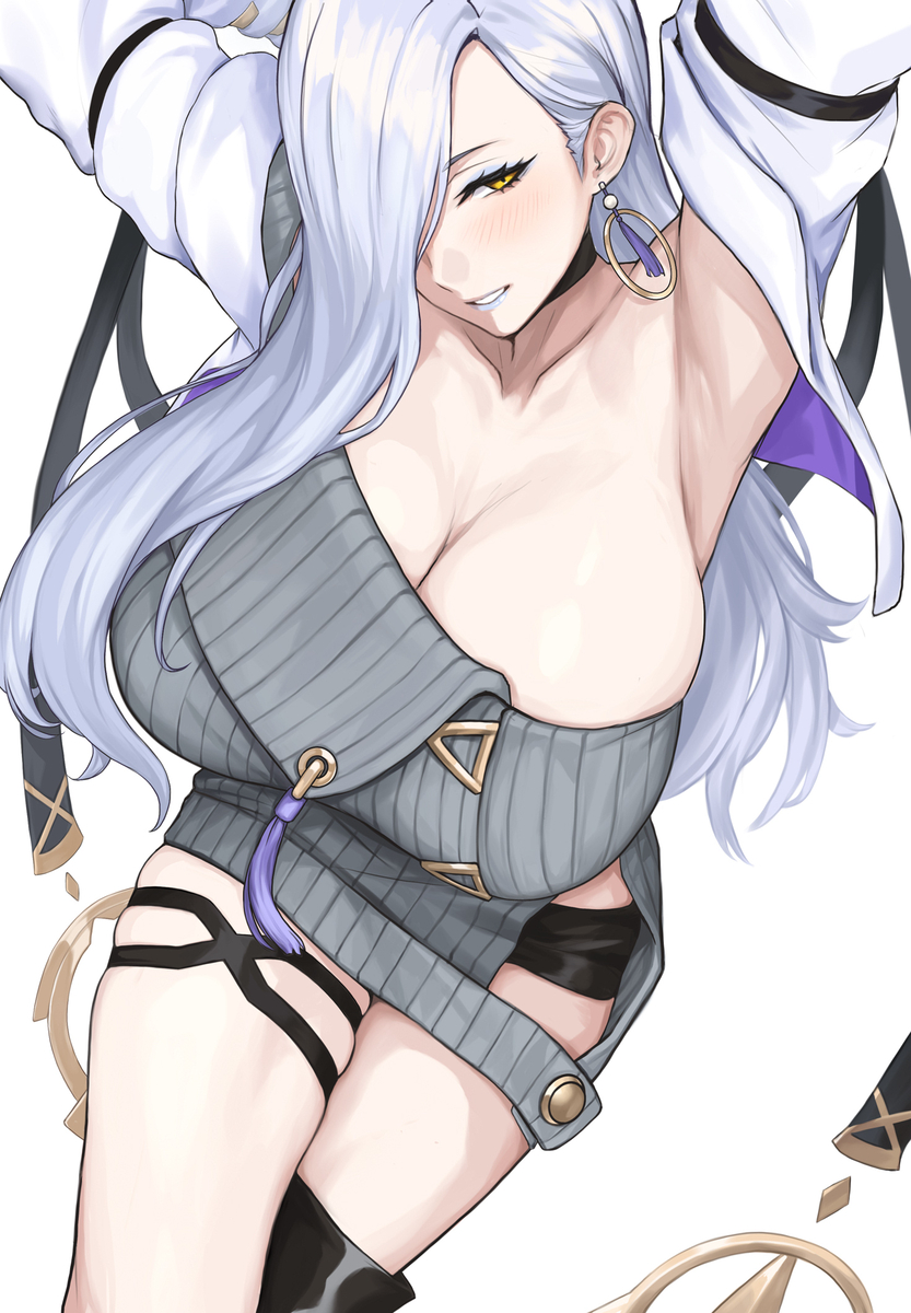 This is a pixiv picture whose title is 蛇女房.
