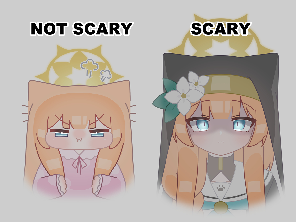 This is a pixiv picture whose title is scary.