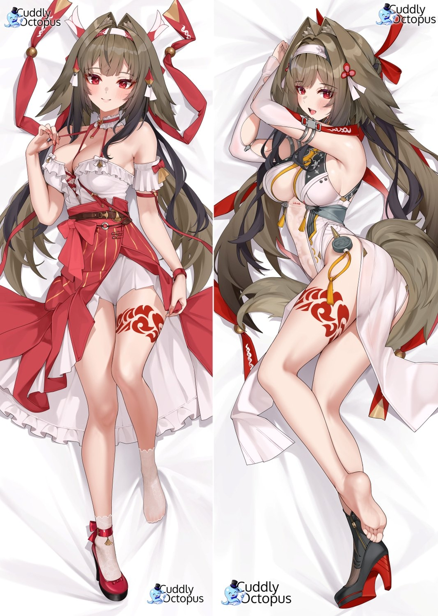 This is a pixiv picture whose title is 葉瞬光 抱き枕.