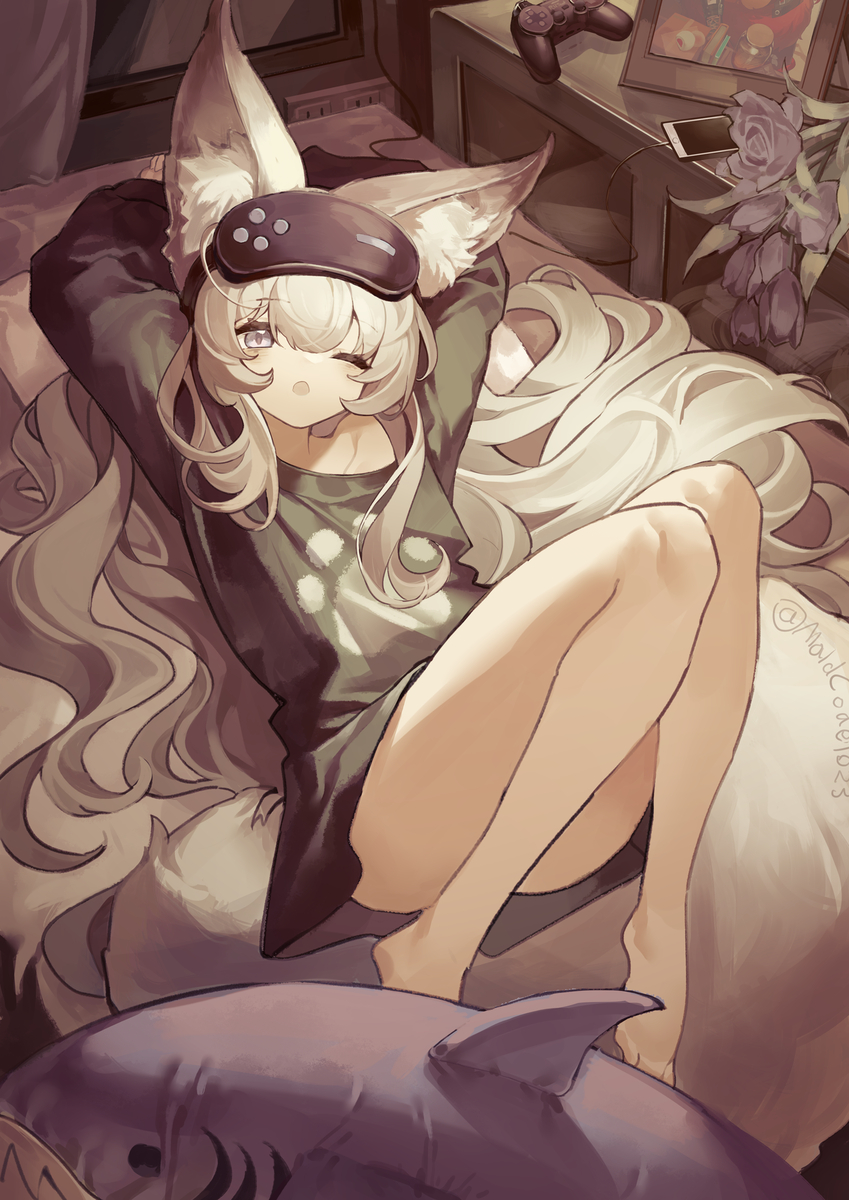 This is a pixiv picture whose title is 【环世界：美狐】阿雁.