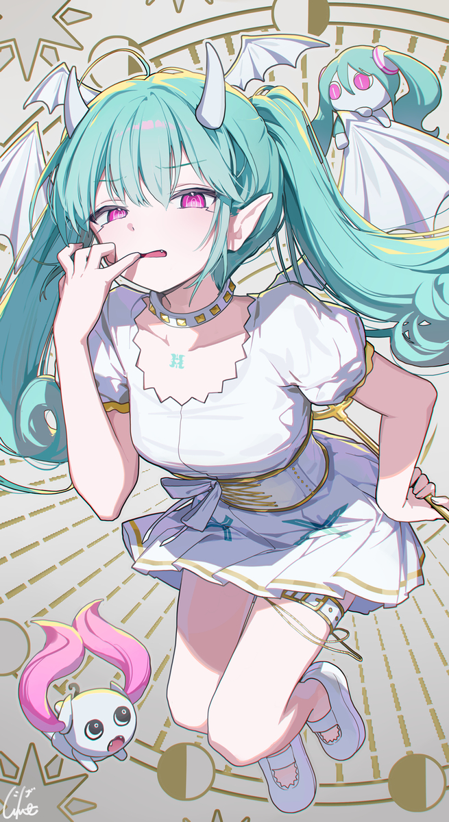 This is a pixiv picture whose title is 41日目 デビルじゃないもん 白悪魔.