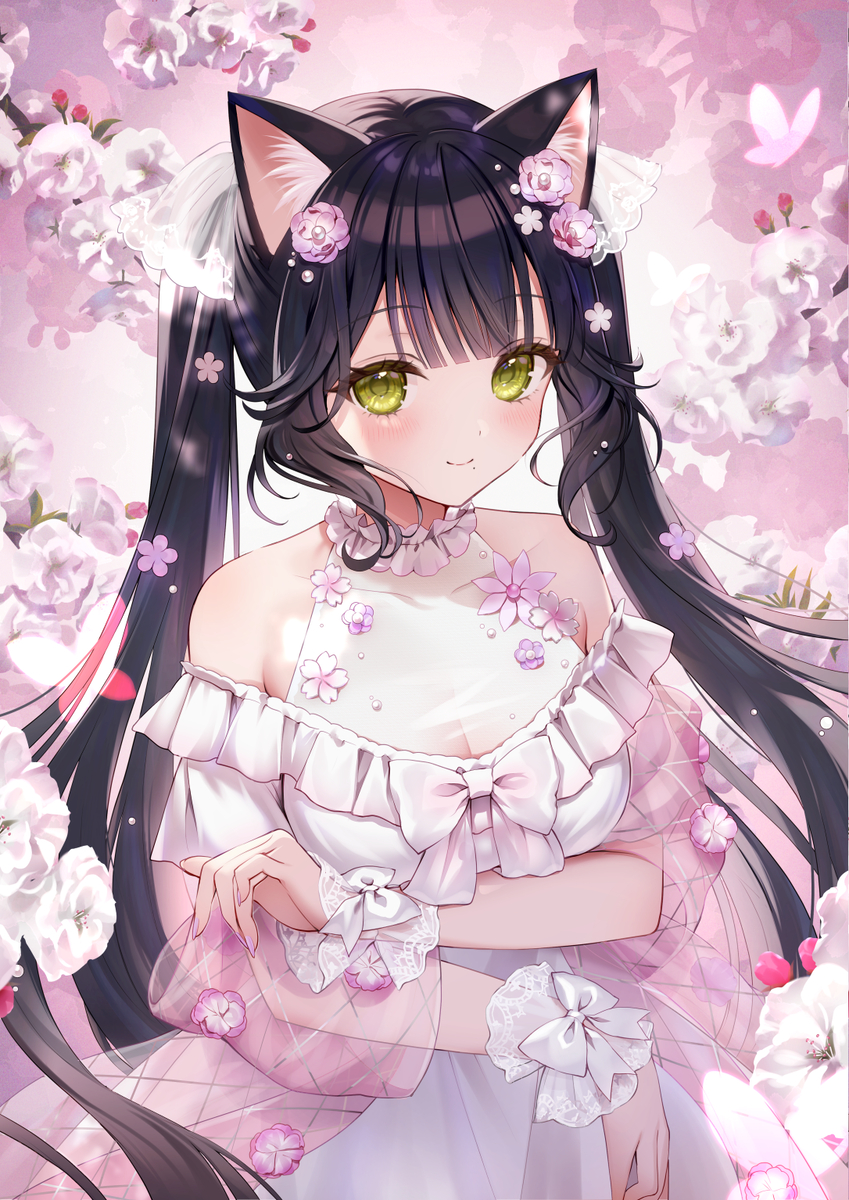 This is a pixiv picture whose title is 🌸.