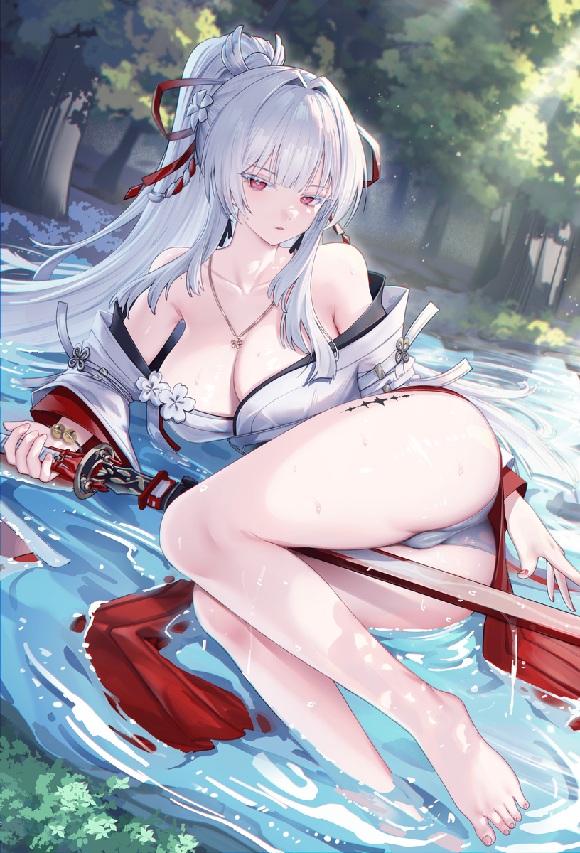 This is a pixiv picture whose title is 绯雪❄️.