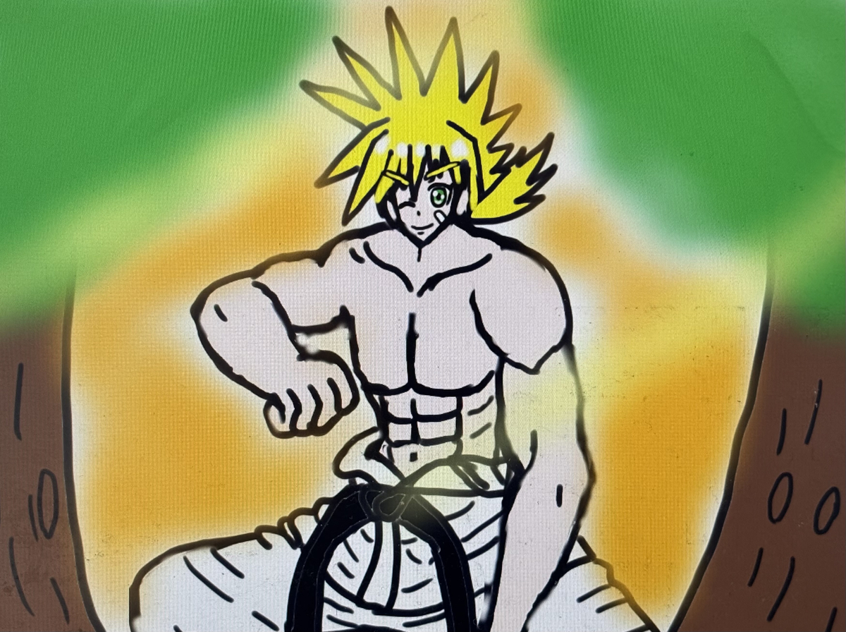 This is a pixiv picture whose title is 正義の格闘家・ギンタ✨💪✨.