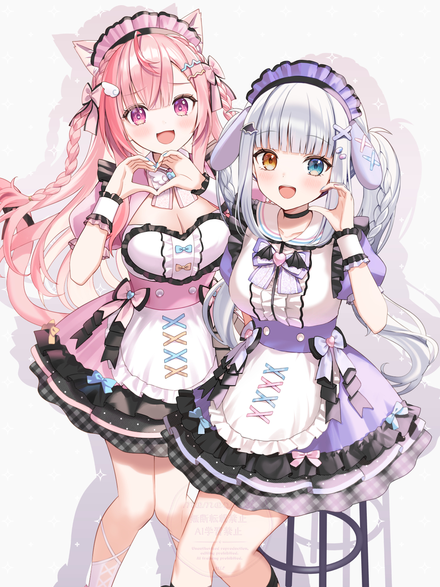 This is a pixiv picture whose title is さくめあ.