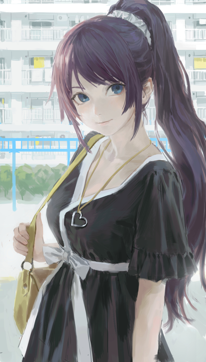This is a pixiv picture whose title is 战场原黑仪.