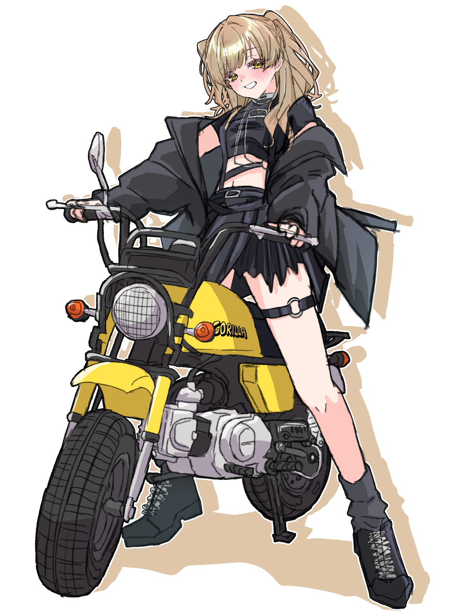 This is a pixiv picture whose title is 🏍️✖️🔔.