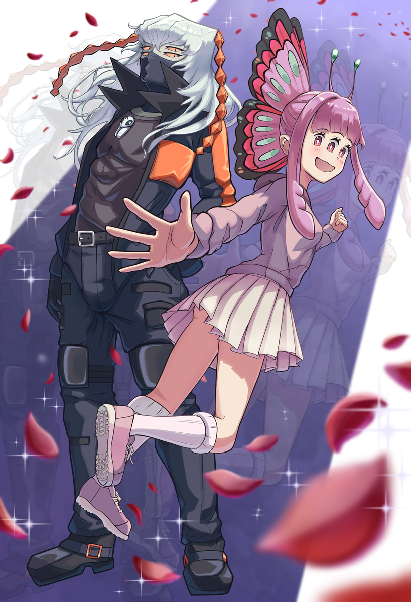 This is a pixiv picture whose title is シザー＆バタフライ[リメイク].