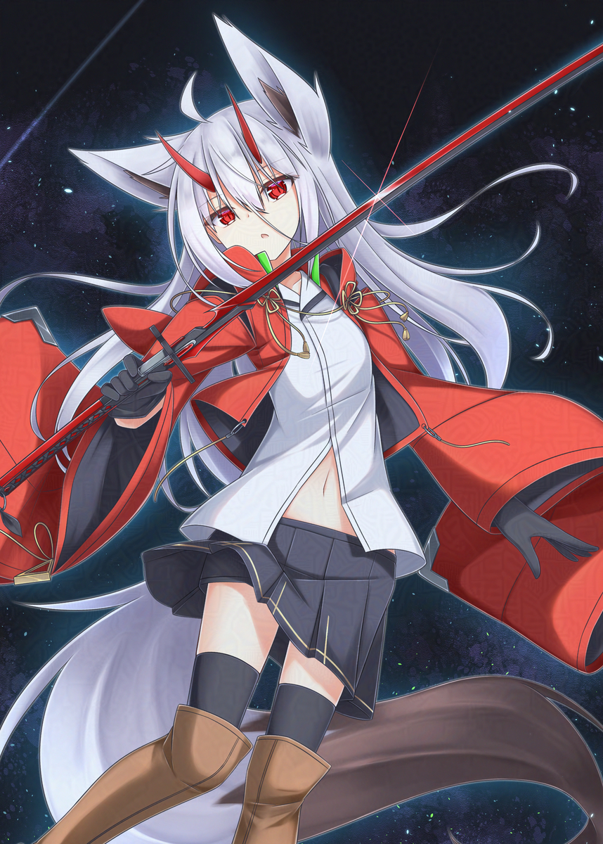 This is a pixiv picture whose title is ハクアちゃん.