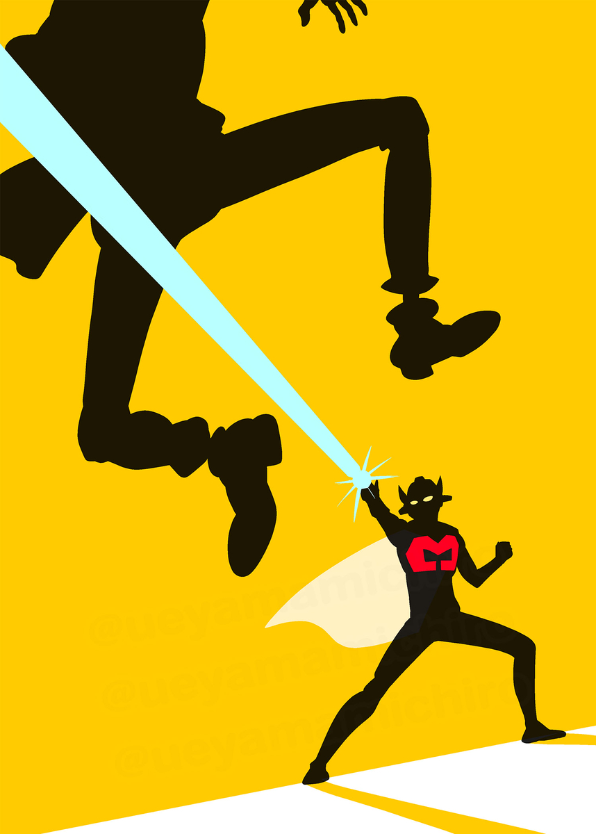 This is a pixiv picture whose title is 大泥棒vs星雲仮面.