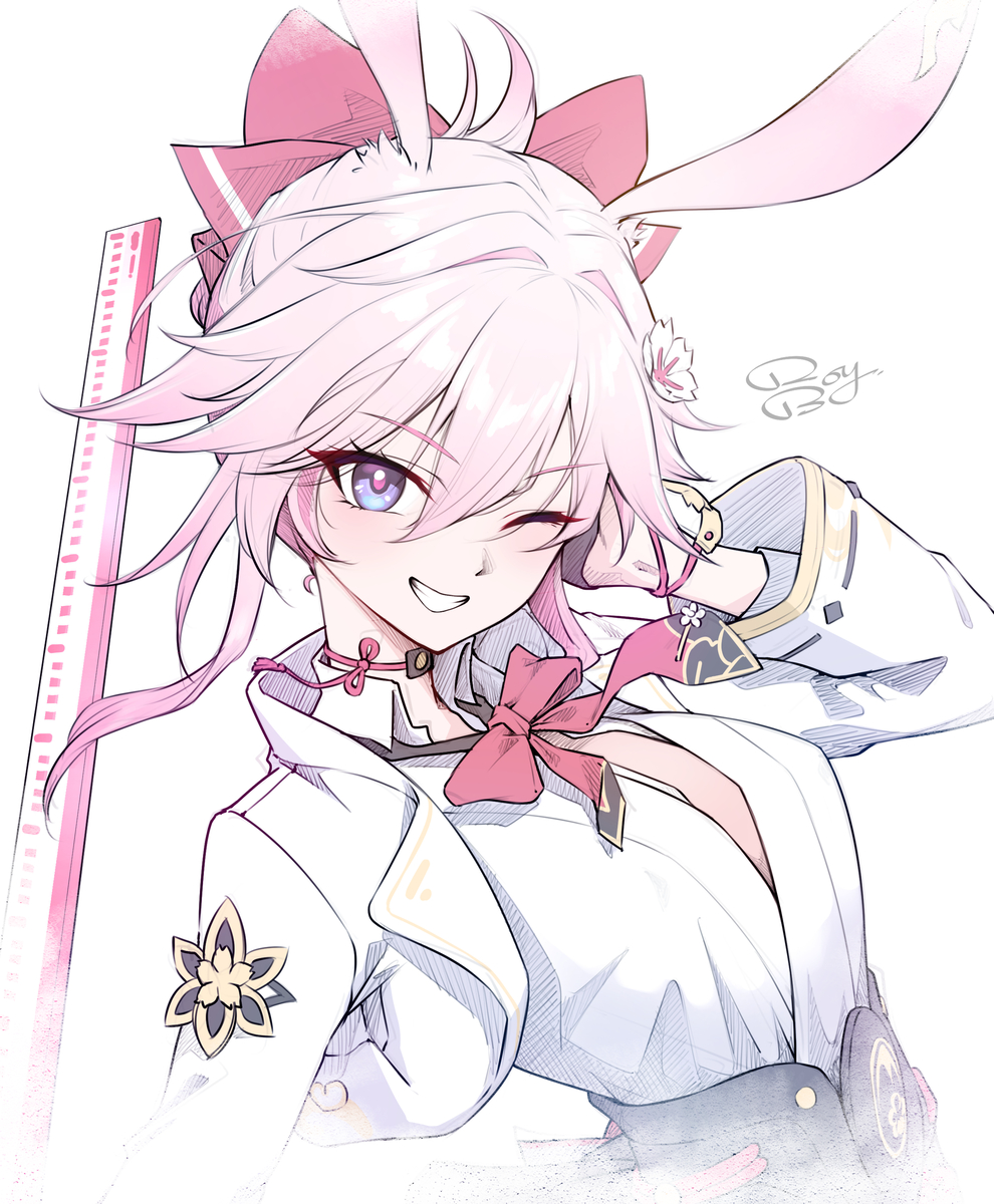 This is a pixiv picture whose title is 緋英.