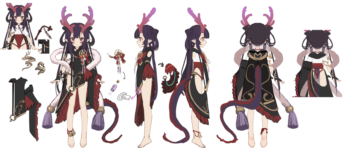 This is a pixiv picture whose title is 我将以龙娘形态出击！.