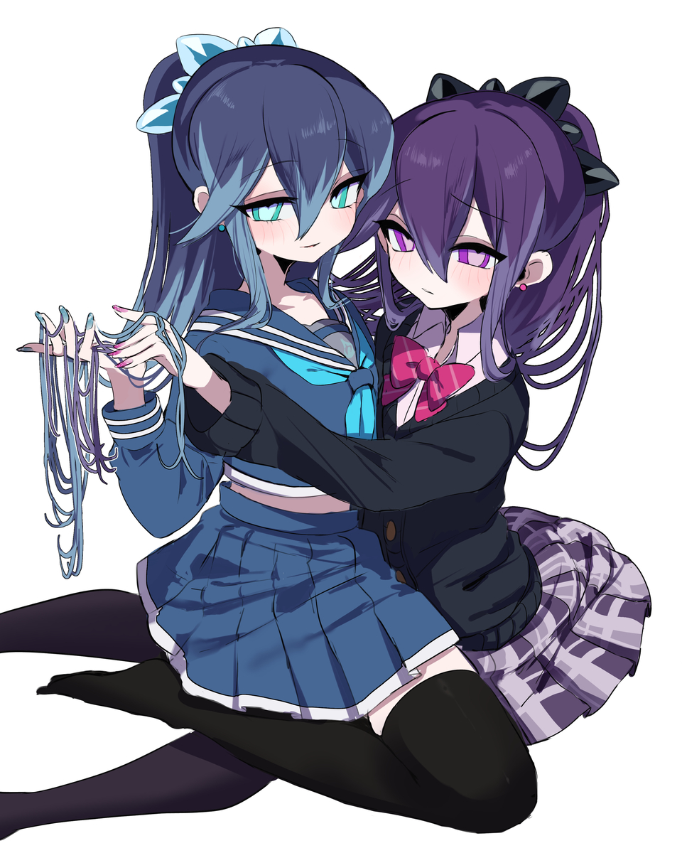This is a pixiv picture whose title is お戯れ.