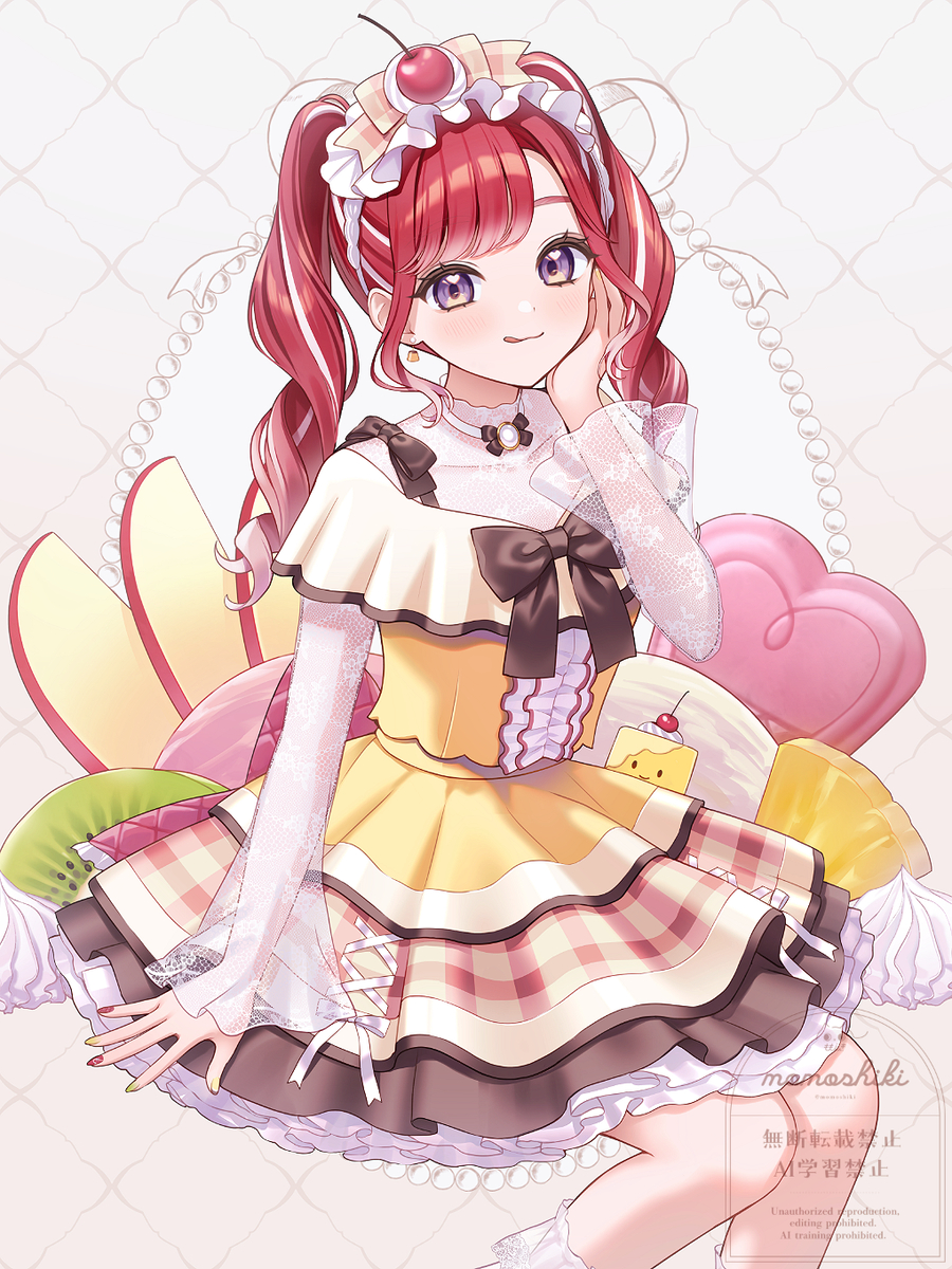 This is a pixiv picture whose title is プリンアラモード風べりたん.