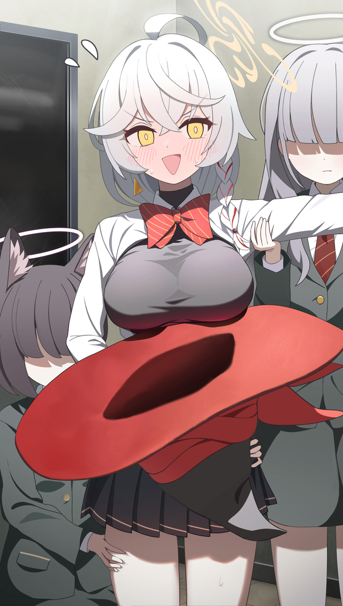 This is a pixiv picture whose title is 検問.