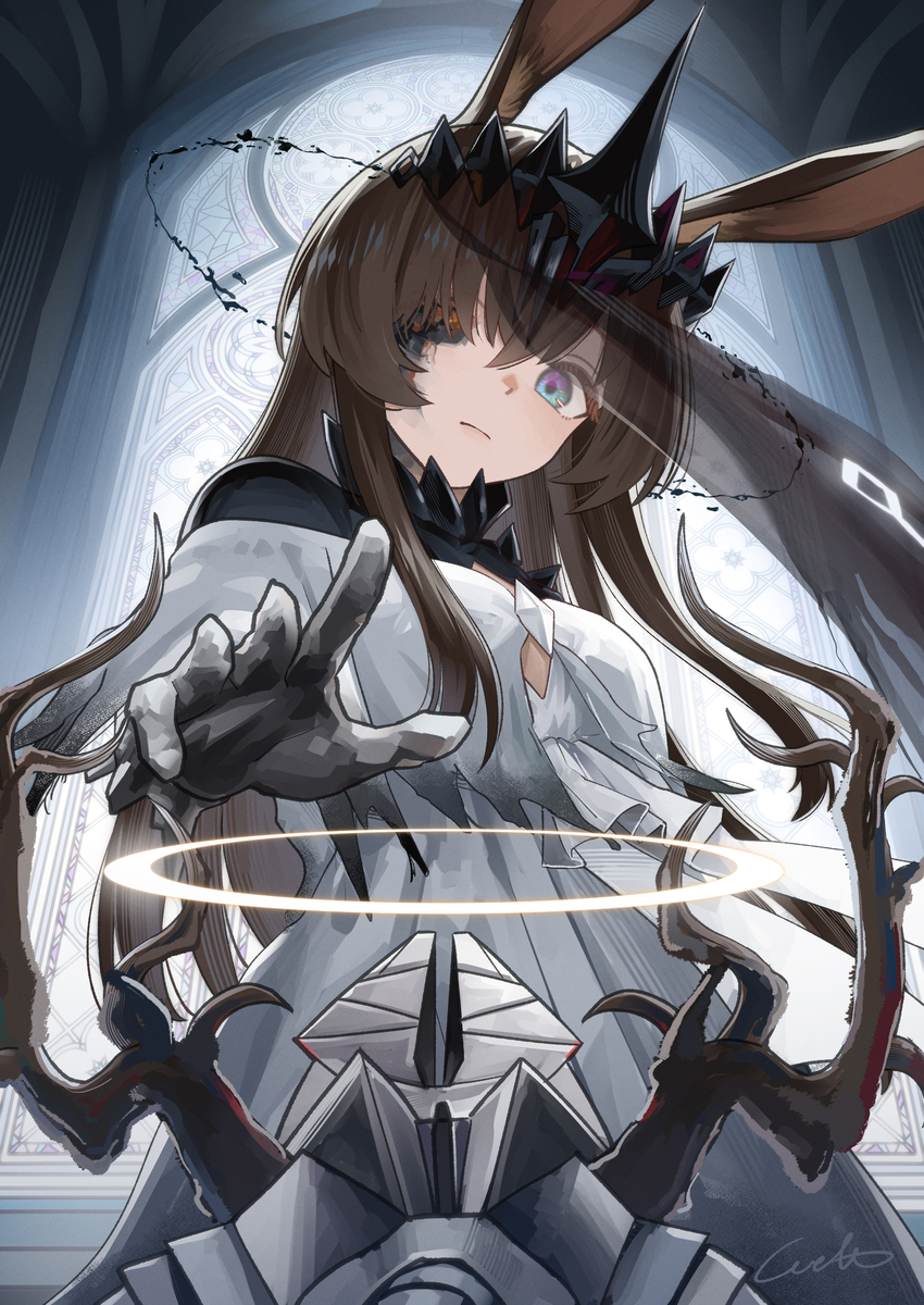This is a pixiv picture whose title is アーミヤと聖衛.