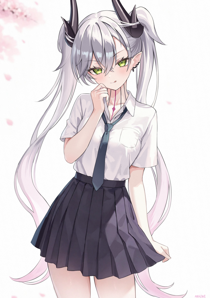 This is a pixiv picture whose title is 学園祭のリリス.
