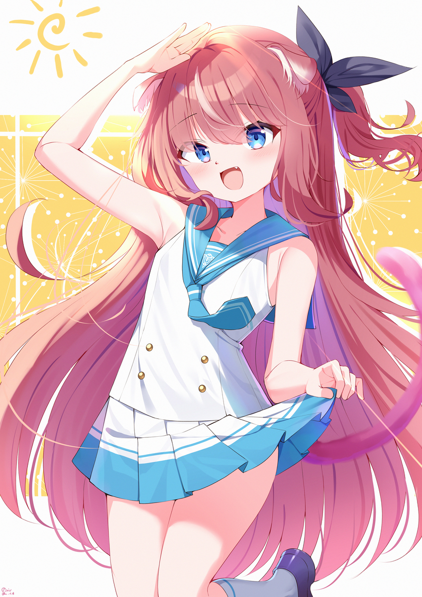This is a pixiv picture whose title is 夏服MiMishフォルティア.