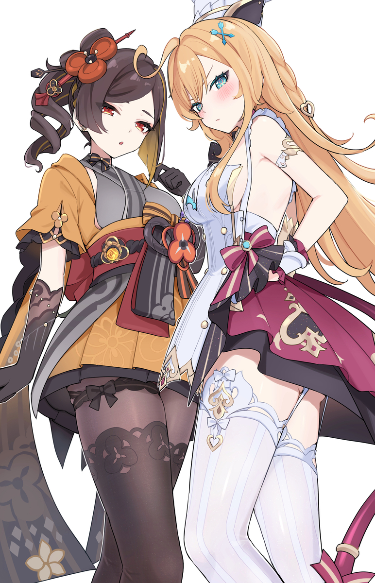This is a pixiv picture whose title is 千織とエスコフィエ.