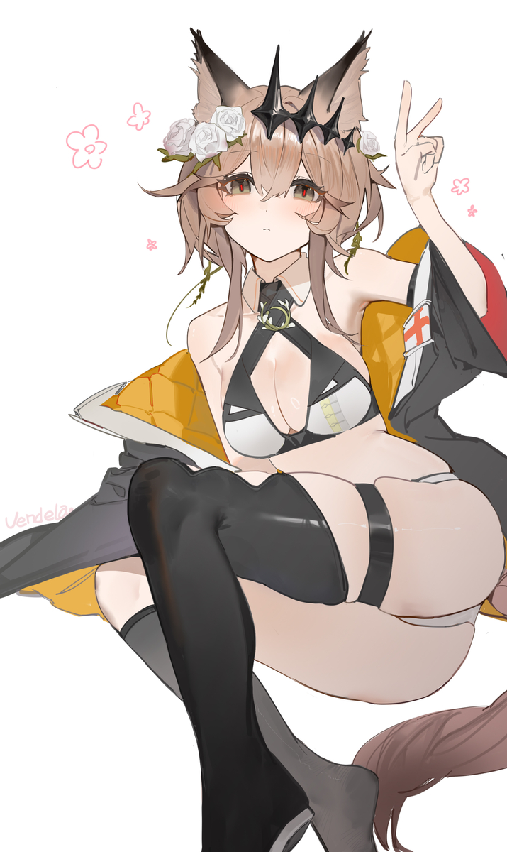 This is a pixiv picture whose title is 🌹🐱.
