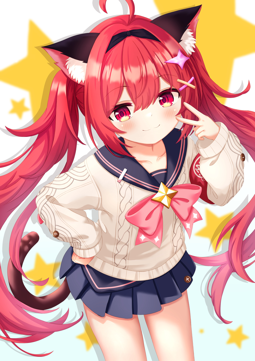 This is a pixiv picture whose title is 画了可爱的JK服娜娜莉！.