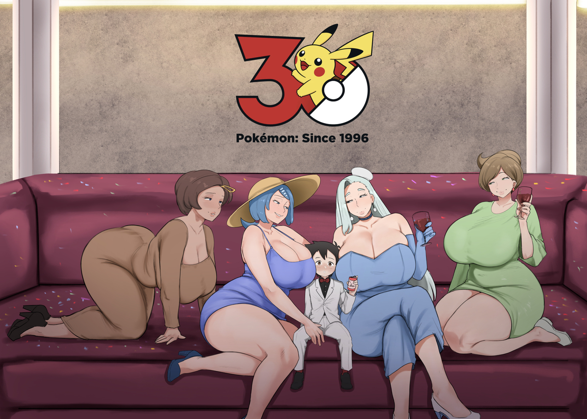This is a pixiv picture whose title is Pokemon 30th anniversary celeb..
