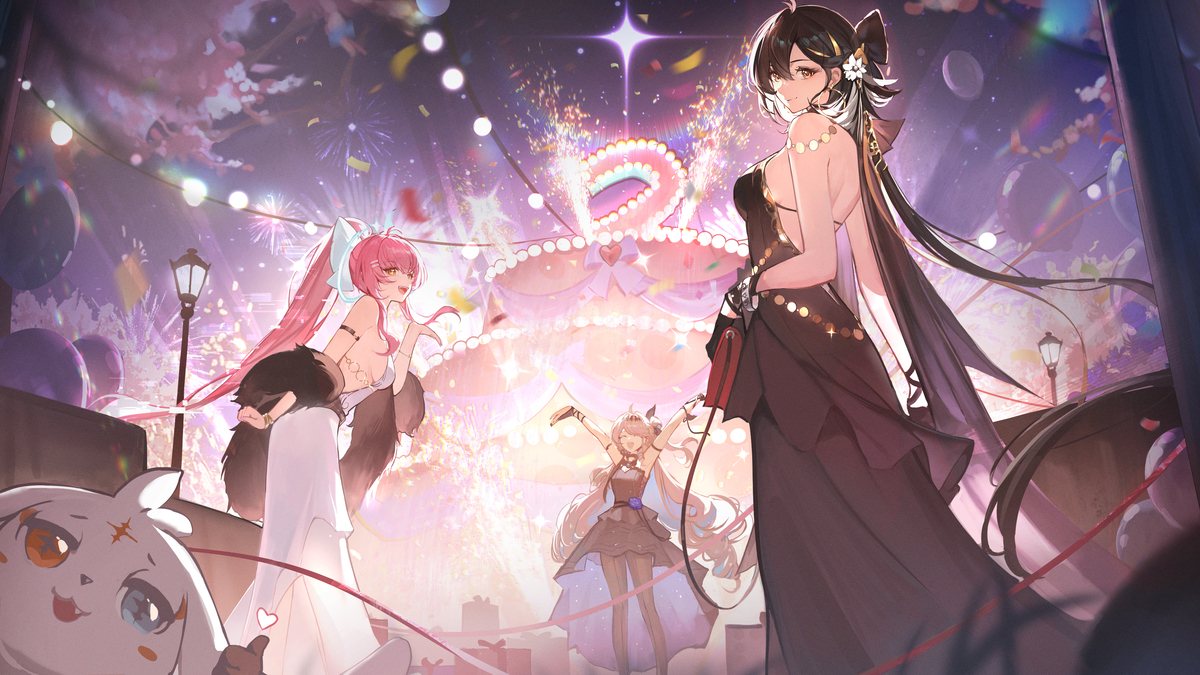 This is a pixiv picture whose title is 给大伙整个大蛋糕.