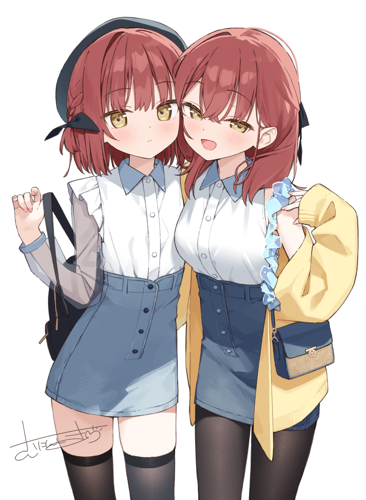This is a pixiv picture whose title is 双子コーデ.