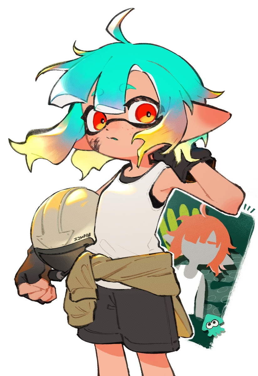 This is a pixiv picture whose title is 🦑.