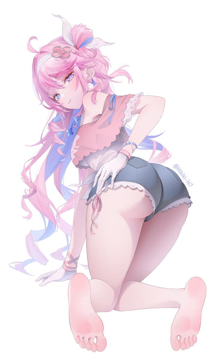 This is a pixiv picture whose title is 邪恶水蜜桃.