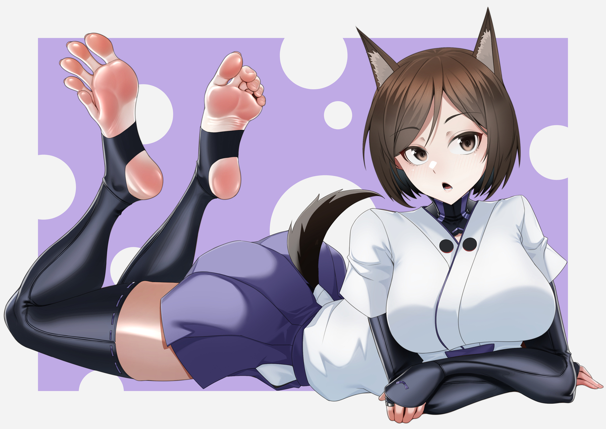 This is a pixiv picture whose title is 黑田那佳（commission）.