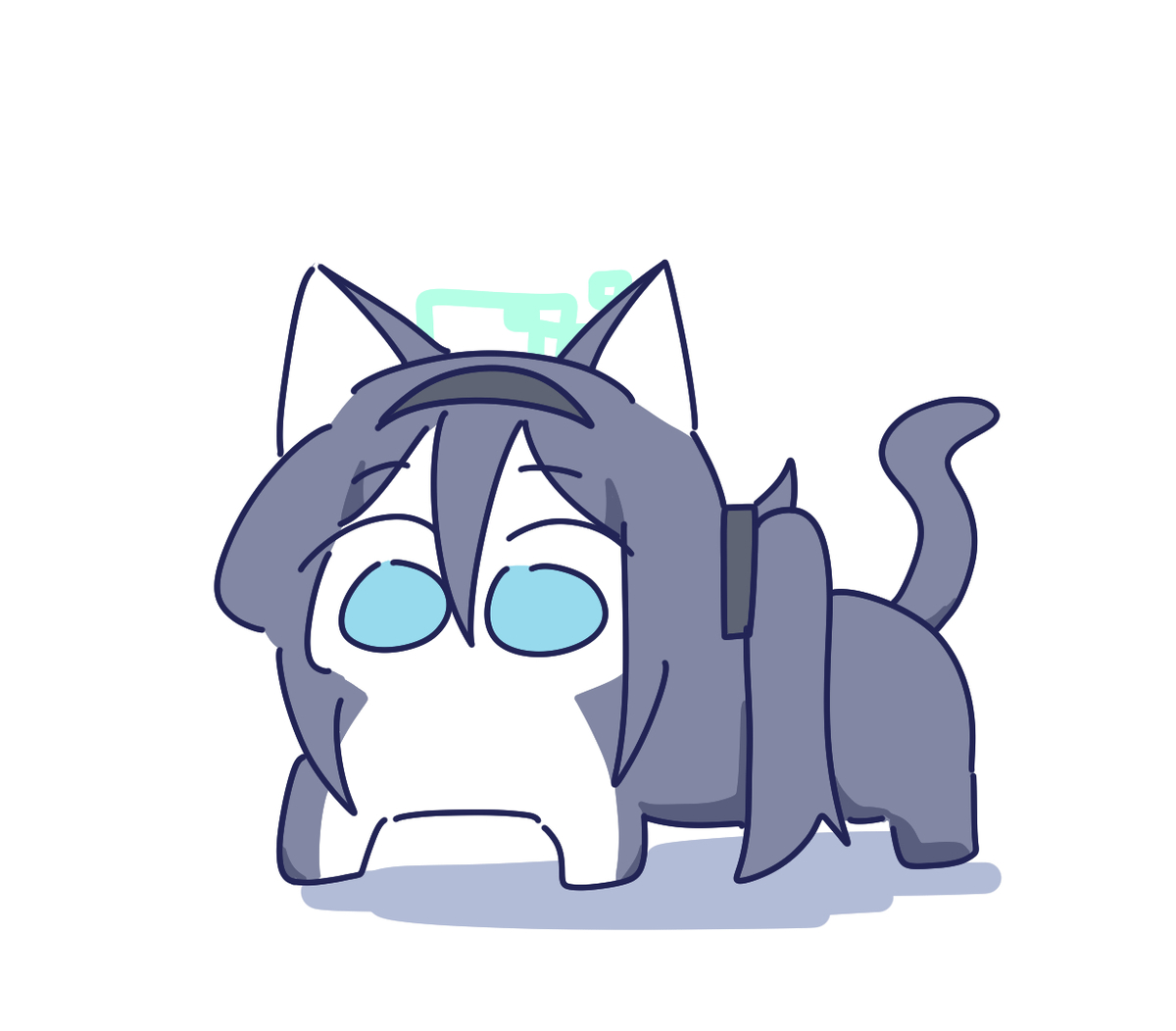 This is a pixiv picture whose title is 냥리스.