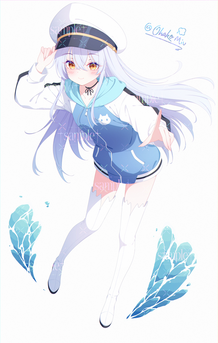This is a pixiv picture whose title is 【稿件】御原凛音.