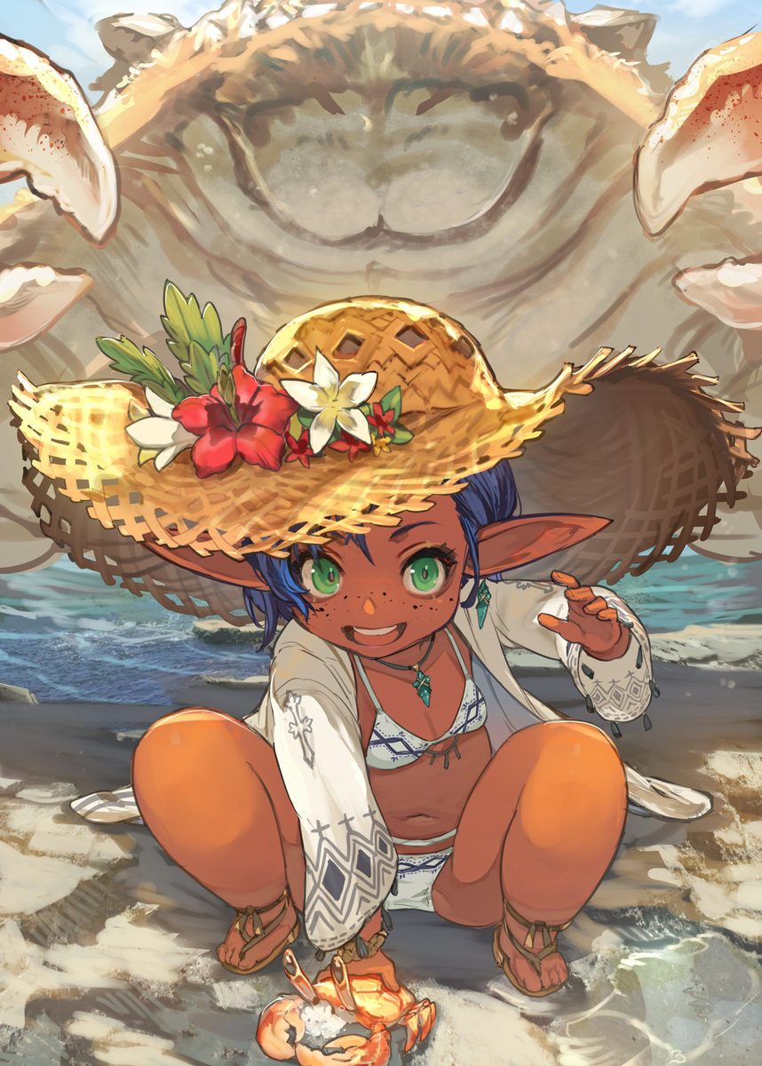 This is a pixiv picture whose title is つかまえた.