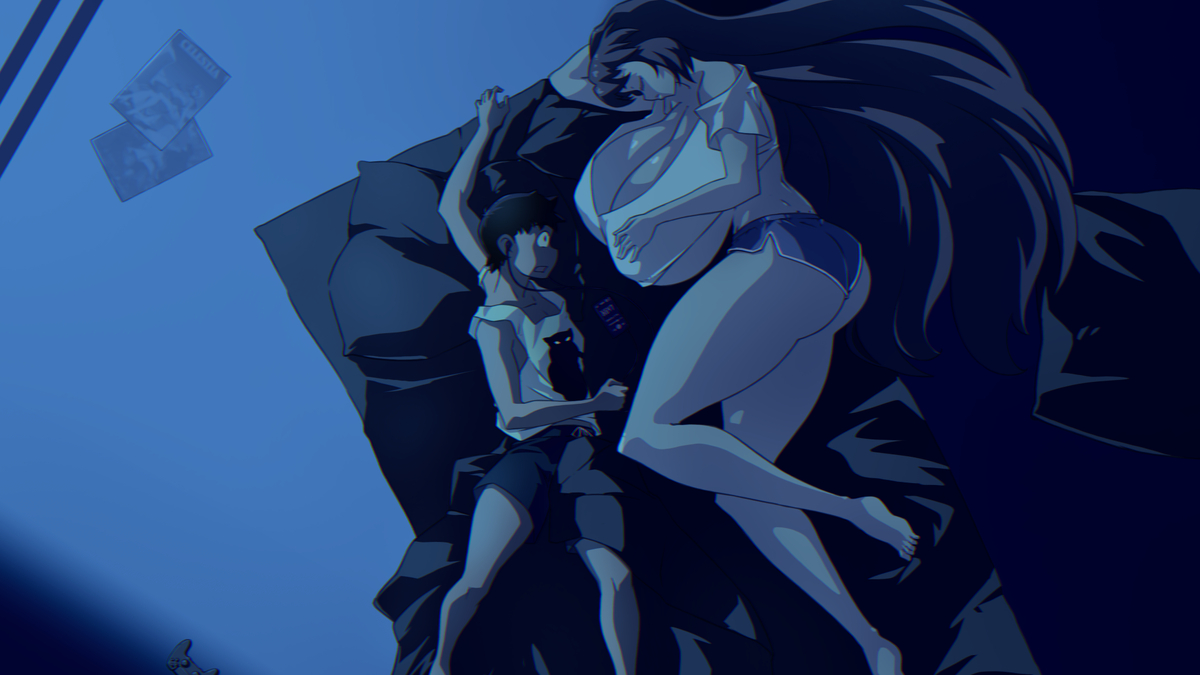 This is a pixiv picture whose title is Sleepwalking Asuka.
