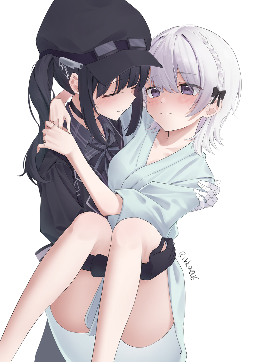 This is a pixiv picture whose title is 「今度は私が守ってあげる番」.