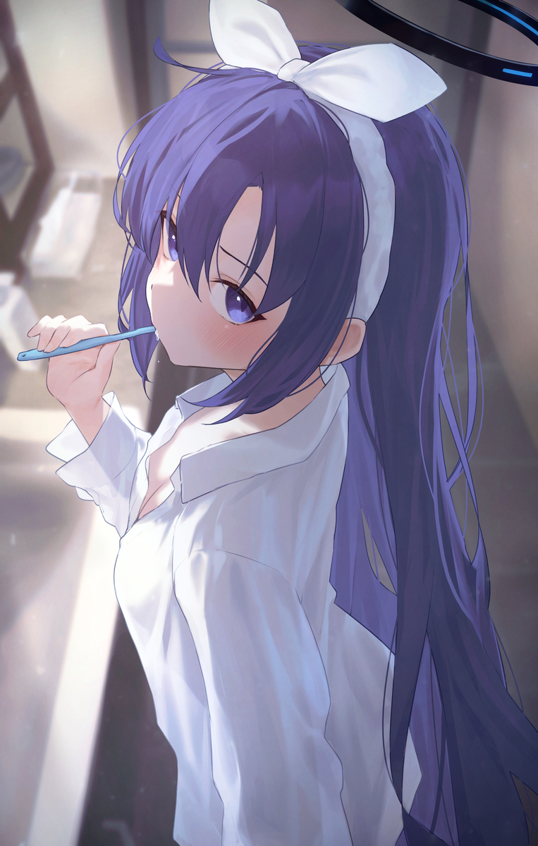 This is a pixiv picture whose title is 歯磨きユウカ.