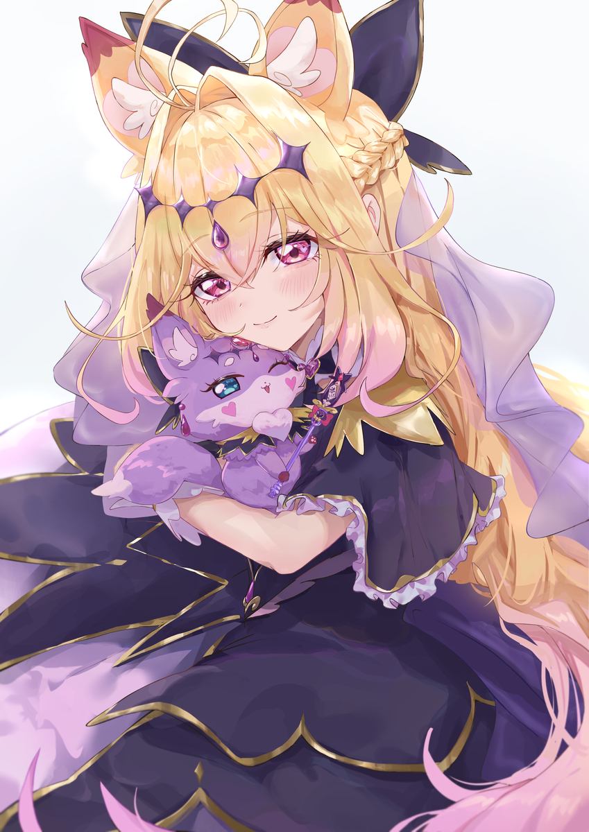 This is a pixiv picture whose title is キュアアルカナ・シャドウ🦊💕.