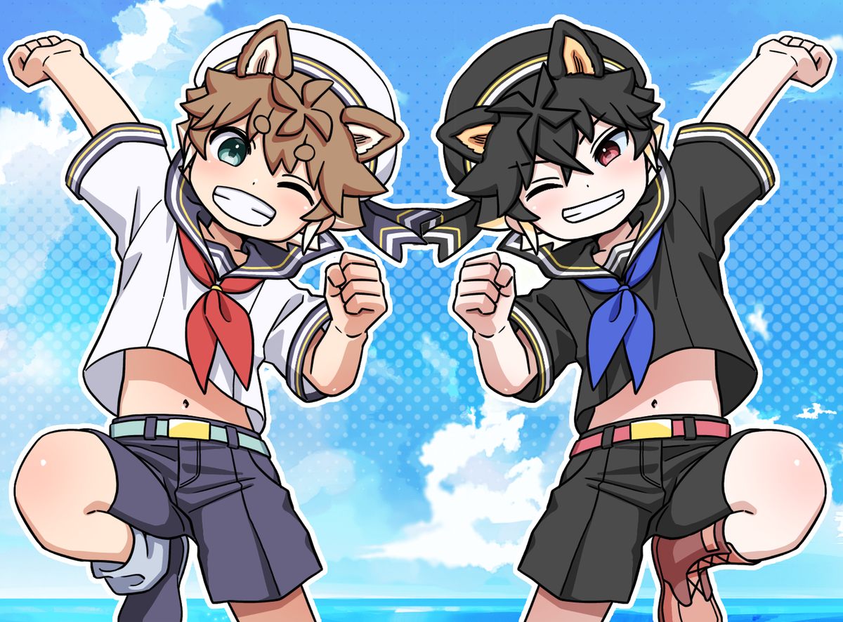 This is a pixiv picture whose title is ⚓️⛴🌊.