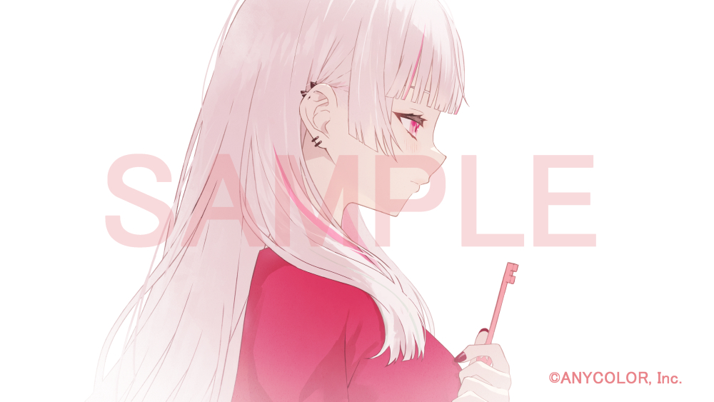 This is a pixiv picture whose title is 【歌ってみた】ももいろの鍵 / いよわ.