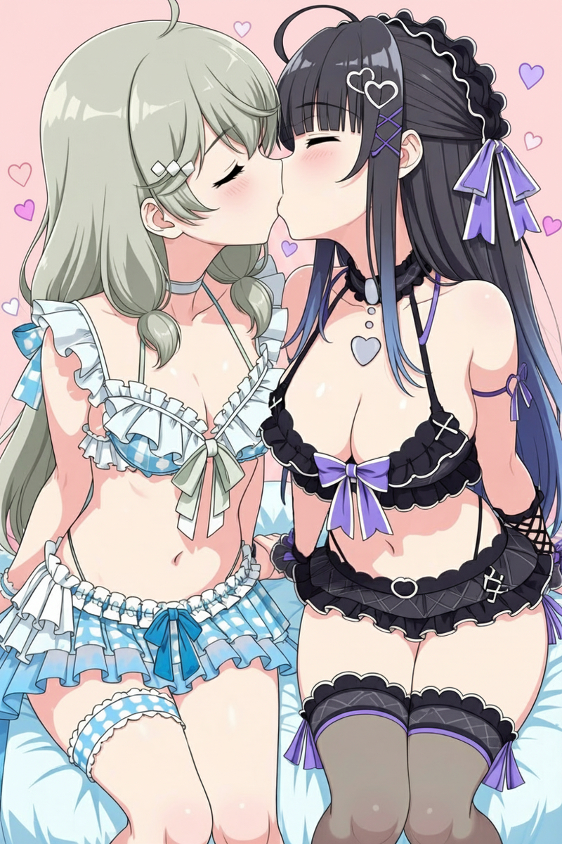 This is a pixiv picture whose title is 金箱弥宙＆毛綱乃彩　らくがき.
