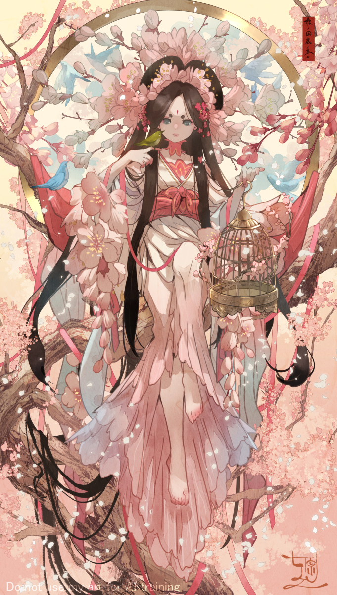 This is a pixiv picture whose title is 鳥 語 花 香 -根の国底の果て-.