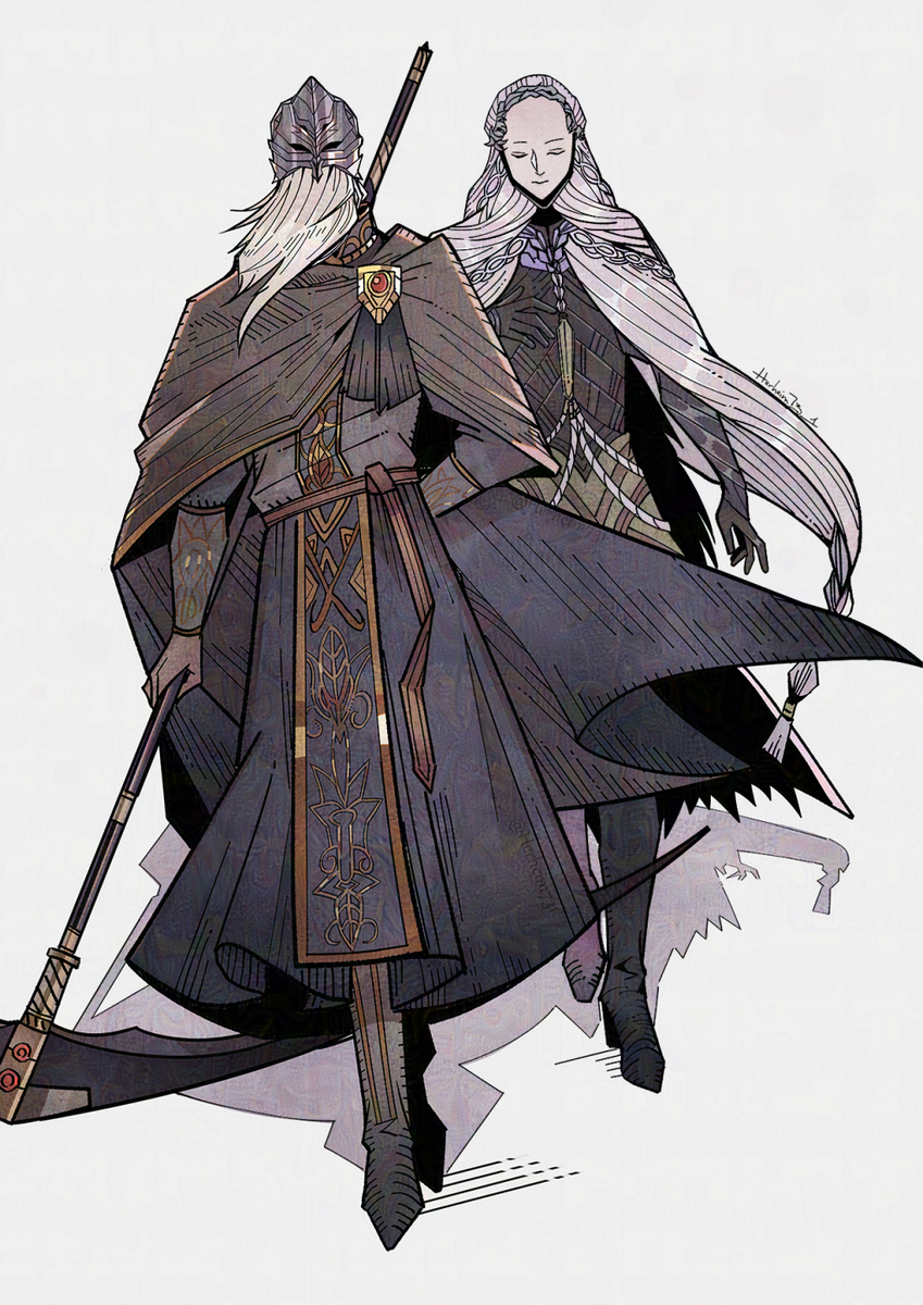 This is a pixiv picture whose title is Sir Ansbach & Thiollier.
